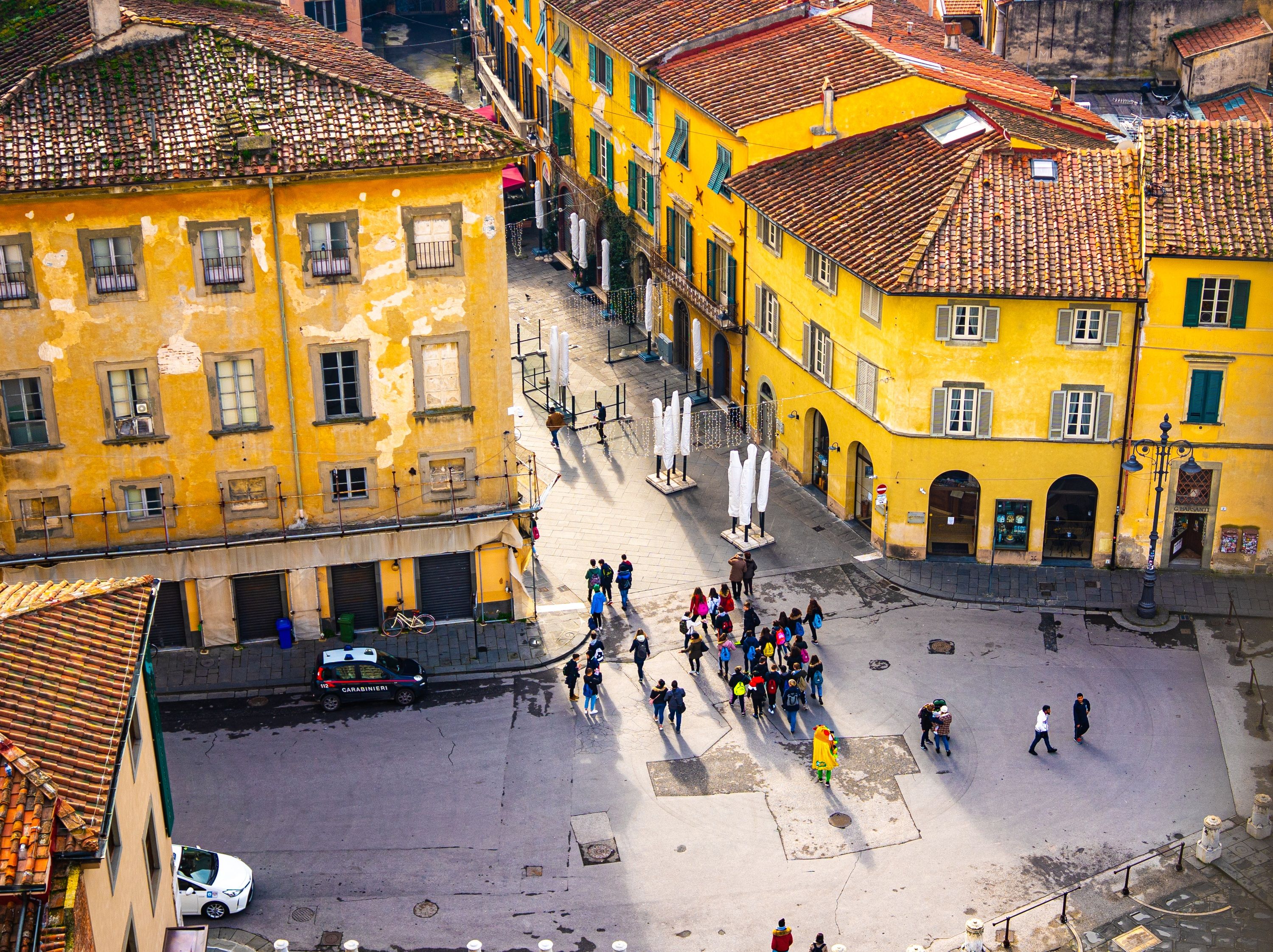 Above the piazza — Italy