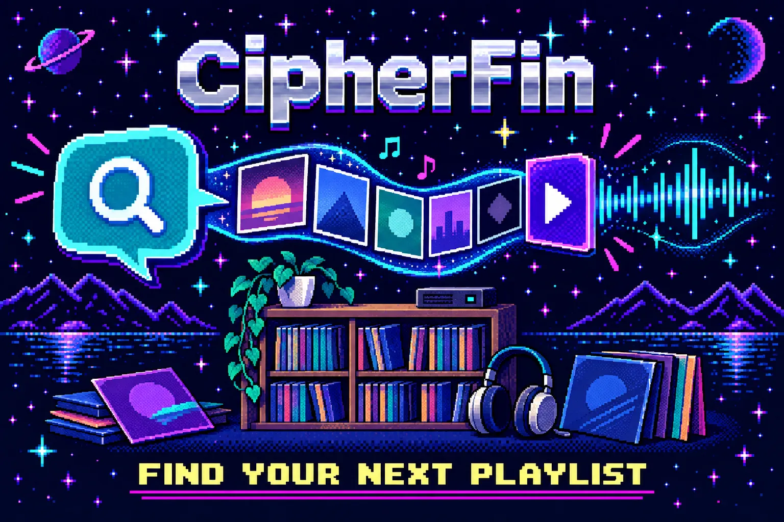 CipherFin pixel-art project cover