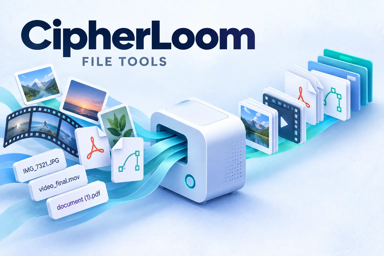 CipherLoom illustrated project cover