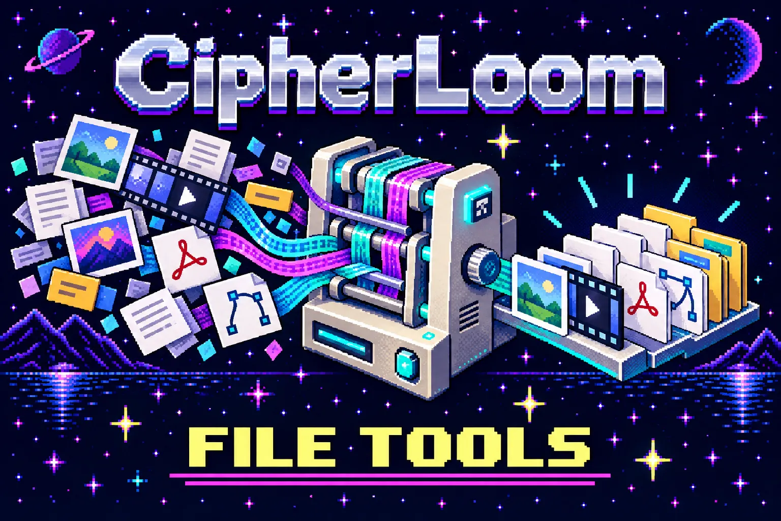 CipherLoom pixel-art project cover