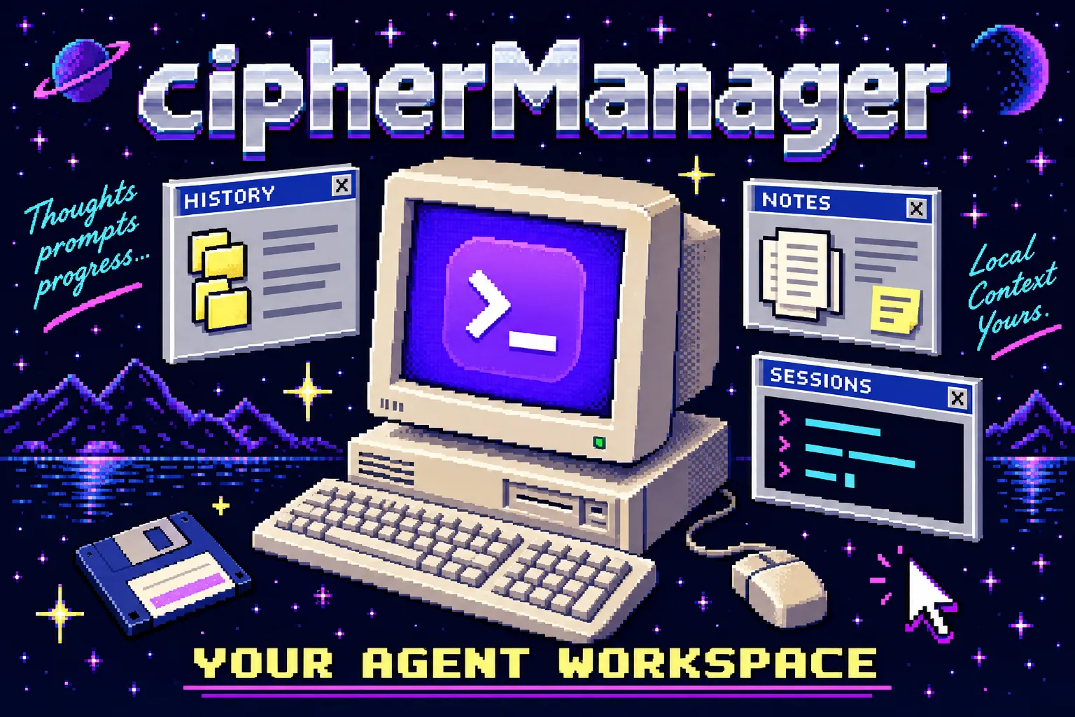 cipherManager pixel-art project cover