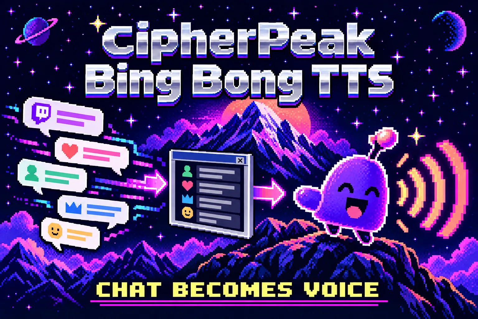 CipherPeak Bing Bong TTS pixel-art project cover