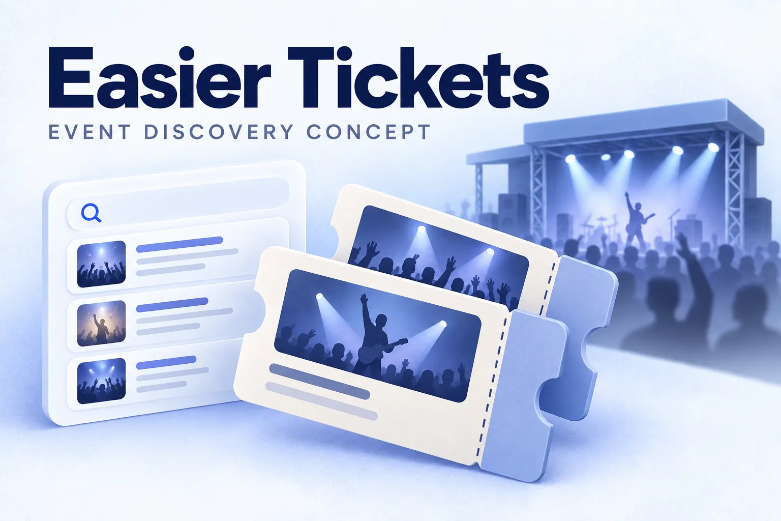 Easier Tickets illustrated project cover