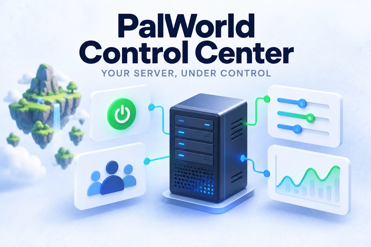 PalWorld Control Center illustrated project cover